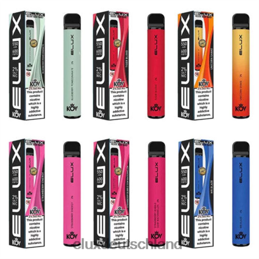 Elux Bar Einweg-Vaporizer der Legacy-Serie Heidelbeere, Kirsche, Cranberry Elux Berlin H844X107