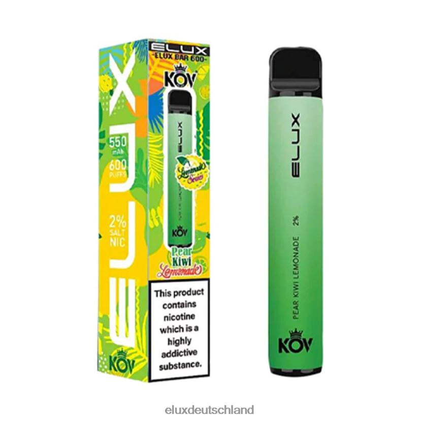 Elux Bar Einweg-Vaporizer der Limonadenserie Birnen-Kiwi-Limonade Elux Kaufen H844X79