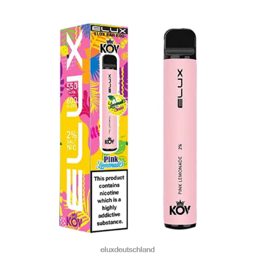 Elux Bar Einweg-Vaporizer der Limonadenserie pinke Limonade Elux Deutschland H844X104