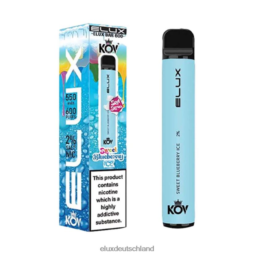 Elux Bar Einweg-Vaporizer der Sweet-Serie süßes Blaubeereis Elux Kaufen H844X109
