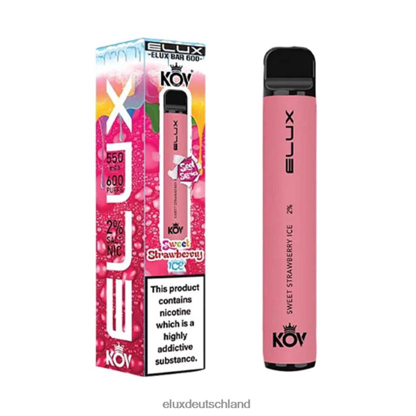 Elux Bar Einweg-Vaporizer der Sweet-Serie süßes Erdbeereis Elux Vape Kaufen H844X110