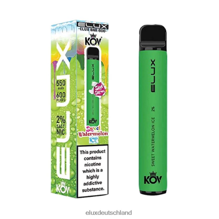 Elux Bar Einweg-Vaporizer der Sweet-Serie süßes Wassermeloneneis Elux Vape Amazon H844X111