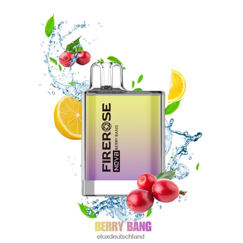 Elux Firerose Nova 600 Züge Einweg-Vaporizer Beerenknall Elux Vape Germany H844X18